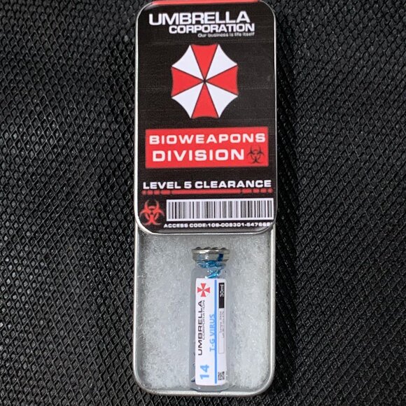 Resident Evil - T-G VIRUS VIAL - 1.25inches - Picture 1 of 7